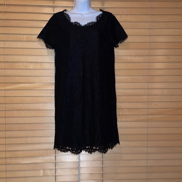 Joie Susina Black Scallop Lace Dress - Picture 6 of 12